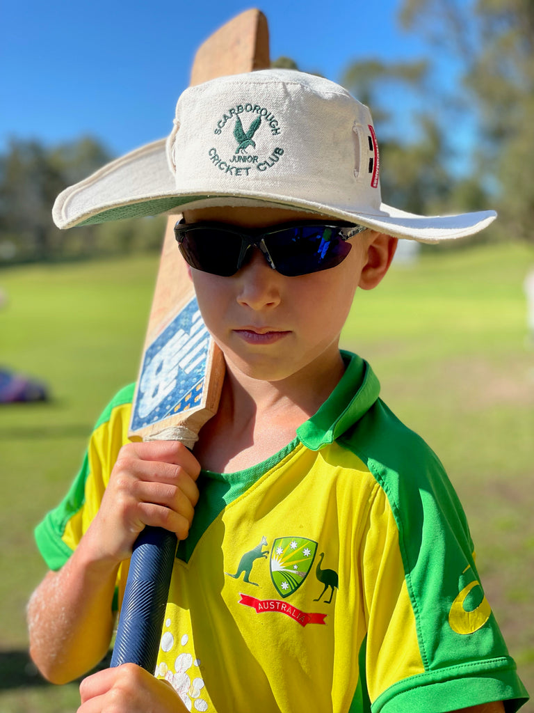 A warning to parents about the dangers of the sun on children’s eyes this cricket season.